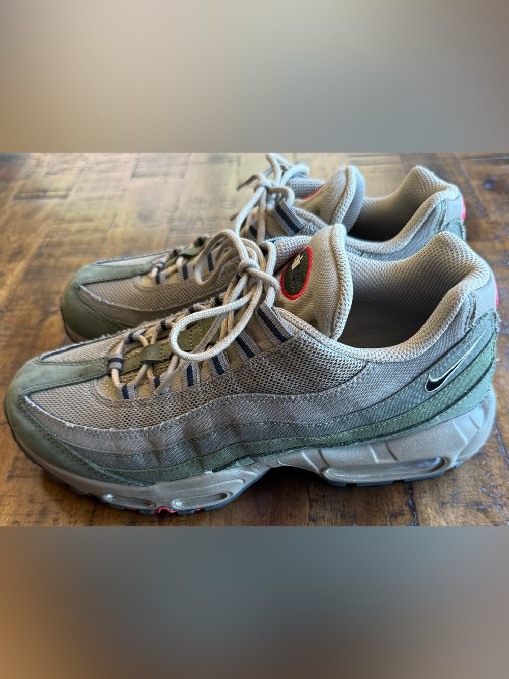 Nike Air Max 95 SE Neutral Olive Gray Orange Green DQ8570-200 Size 7 Shoes